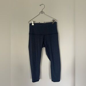 Lululemon Cropped Wunder Under Navy Blue Size 4
